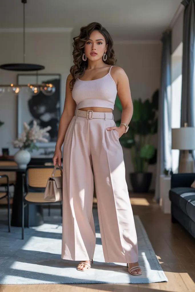 Wide Leg Pants and Boxy Top