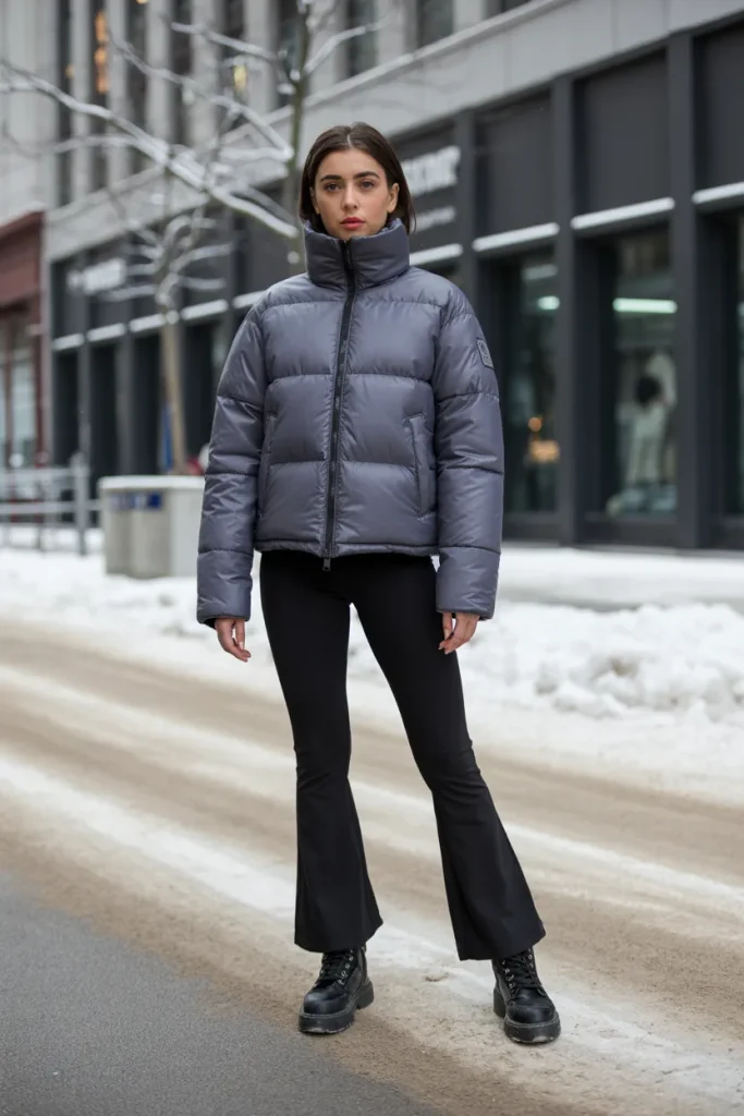 Winter Jacket with Flare Legging