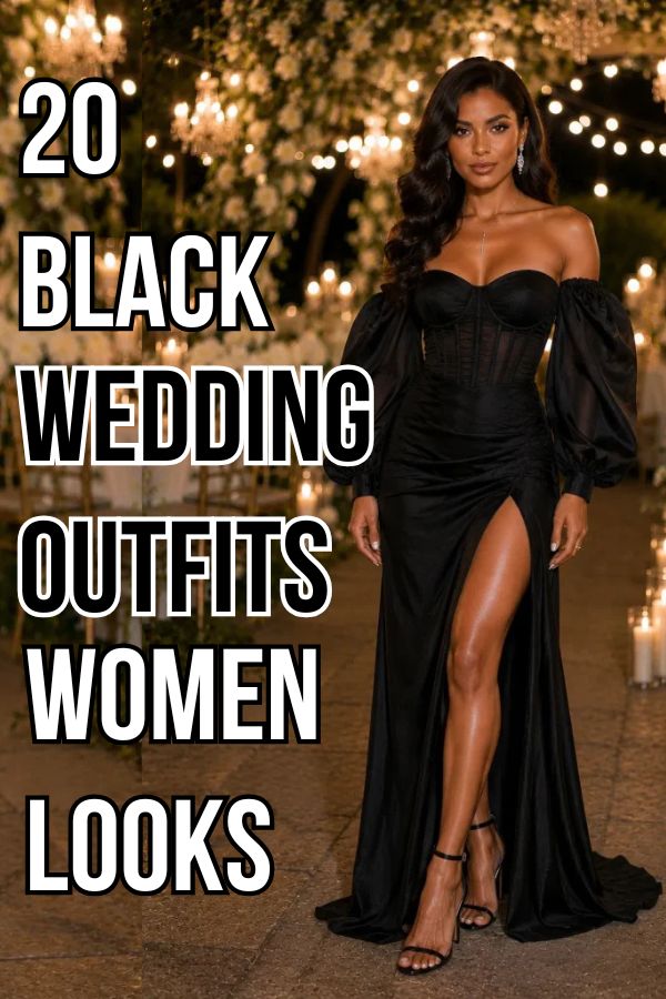 Black Wedding Outfit for Women