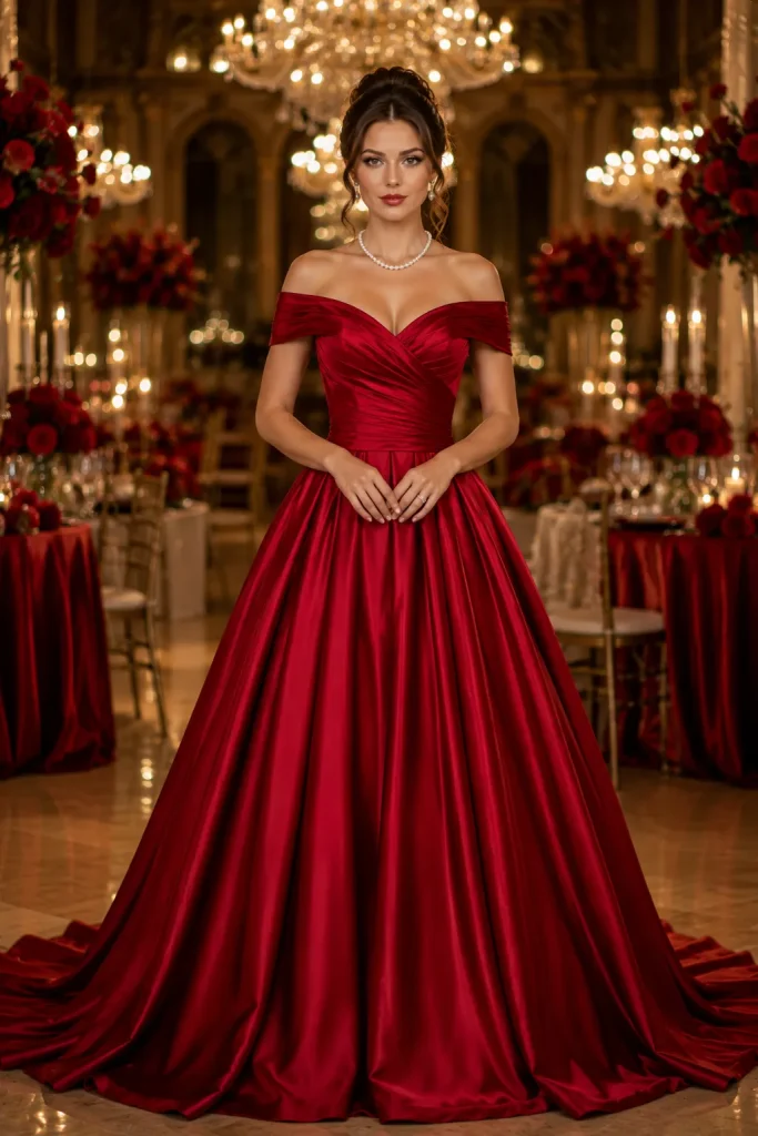 Satin Silk Wedding Gown